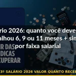 13º salário 2026 valor quanto receber — Guia completo 2026