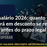 13º salário desconto antecipação 2026 — Guia completo 2026