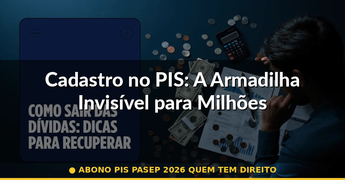 Cadastro no PIS: A Armadilha Invisível para Milhões — abono pis pasep 2026 quem tem direito