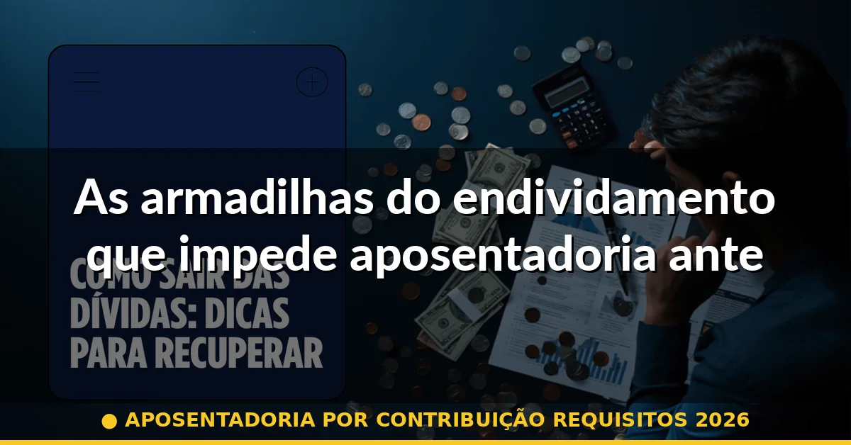 As armadilhas do endividamento que impede aposentadoria antecipada — aposentadoria por contribuição requisitos 2026