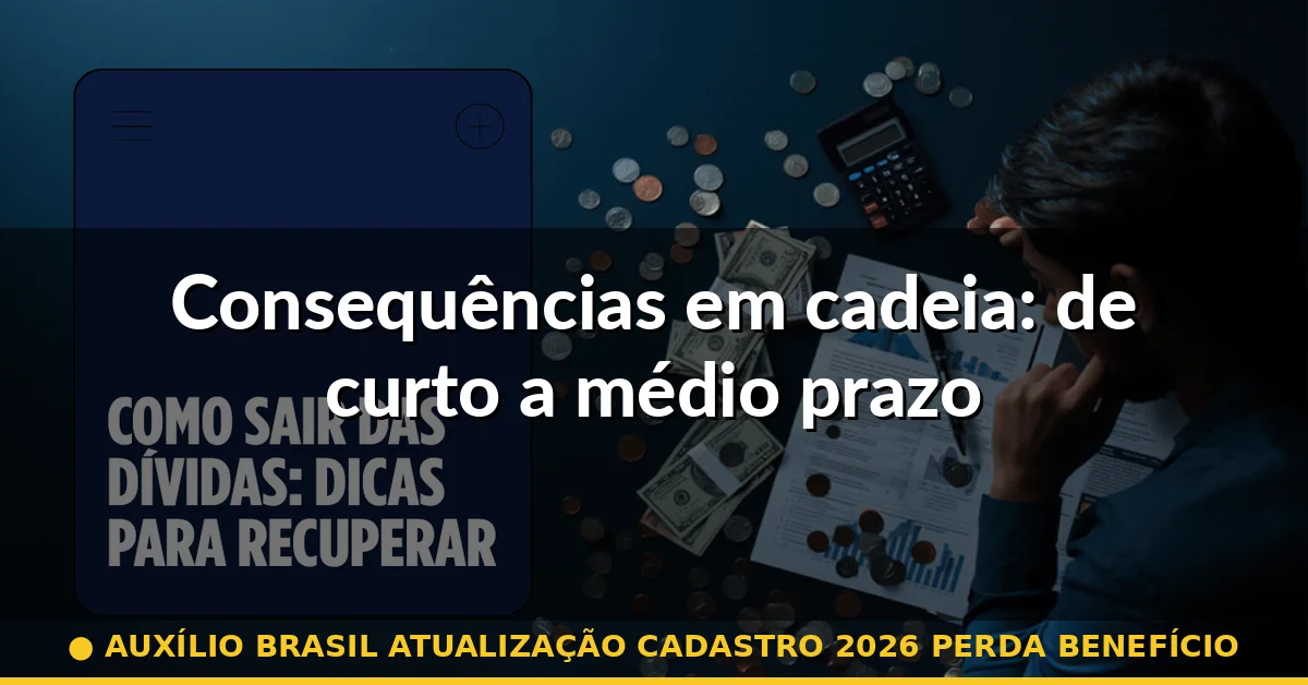 Consequências em cadeia: de curto a médio prazo — auxílio brasil atualização cadastro 2026 perda benefício