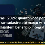 auxílio brasil atualização cadastro 2026 perda benefício — Guia completo 2026
