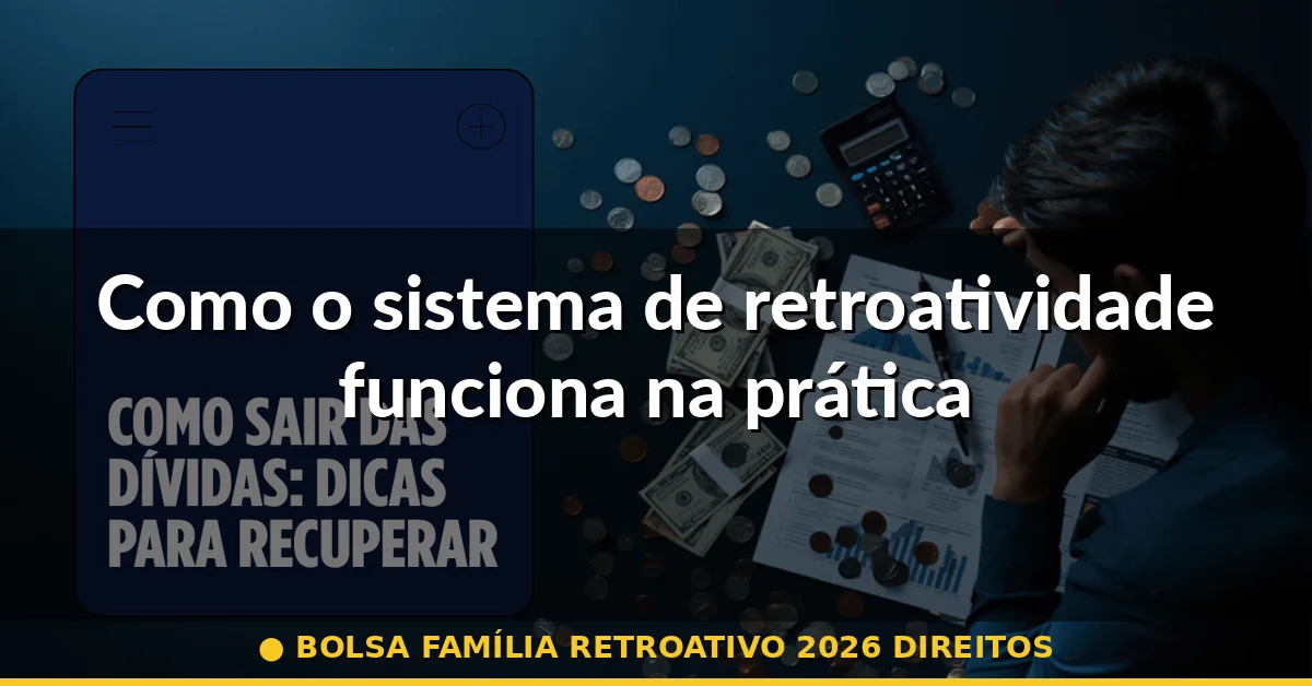 Como o sistema de retroatividade funciona na prática — bolsa família retroativo 2026 direitos