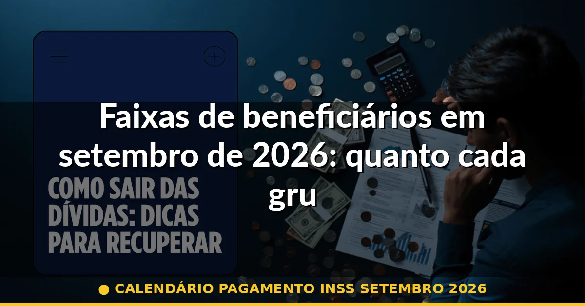 Faixas de beneficiários em setembro de 2026: quanto cada grupo recebeu — calendário pagamento inss setembro 2026