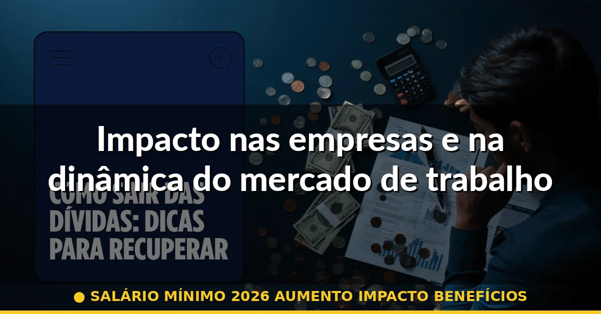 Impacto nas empresas e na dinâmica do mercado de trabalho — salário mínimo 2026 aumento impacto benefícios