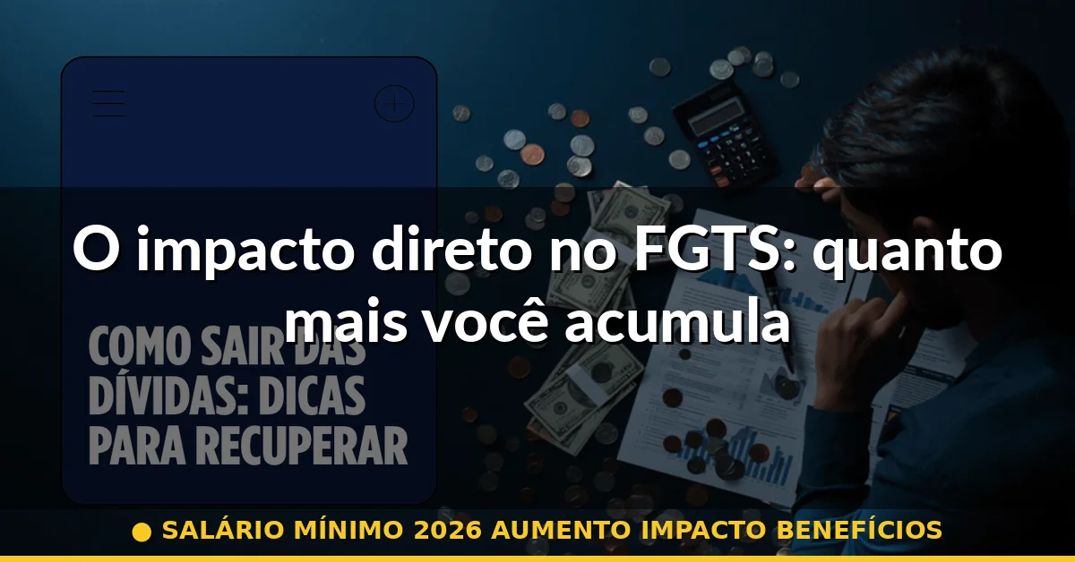 O impacto direto no FGTS: quanto mais você acumula — salário mínimo 2026 aumento impacto benefícios