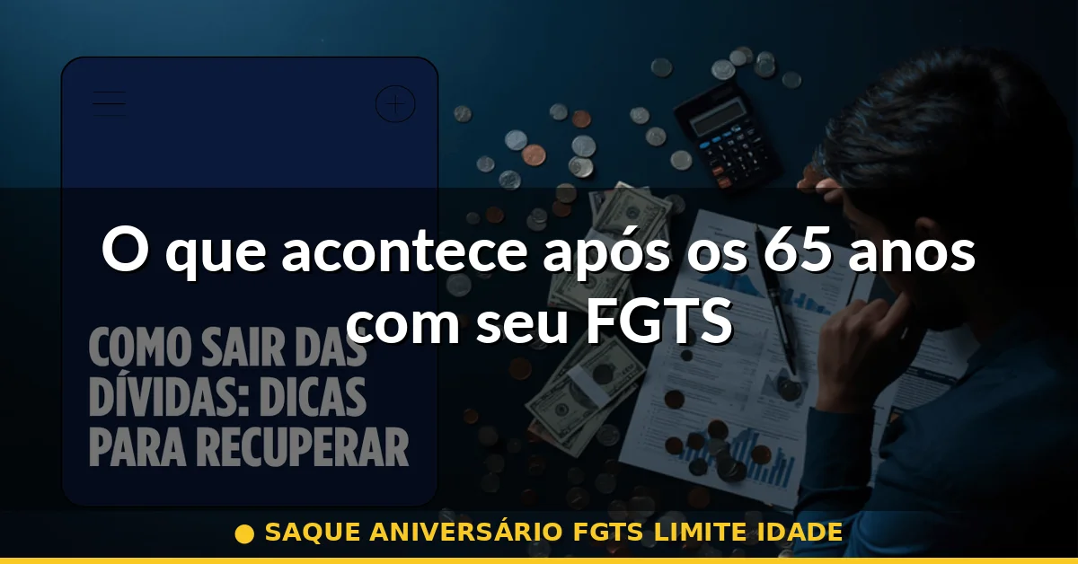 O que acontece após os 65 anos com seu FGTS — saque aniversário fgts limite idade
