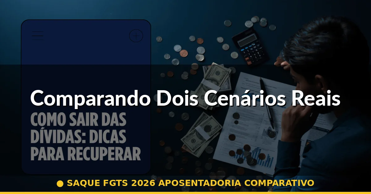 Comparando Dois Cenários Reais — saque fgts 2026 aposentadoria comparativo