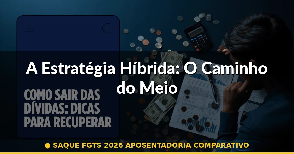 A Estratégia Híbrida: O Caminho do Meio — saque fgts 2026 aposentadoria comparativo