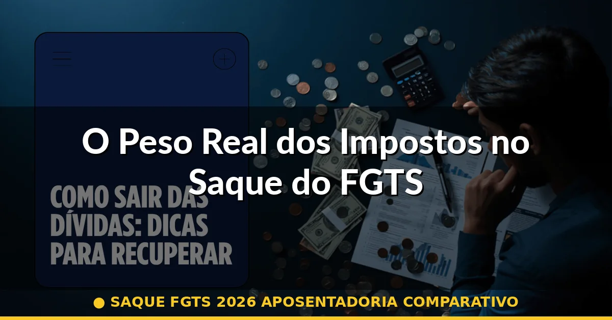 O Peso Real dos Impostos no Saque do FGTS — saque fgts 2026 aposentadoria comparativo