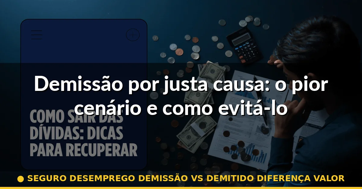 Demissão por justa causa: o pior cenário e como evitá-lo — seguro desemprego demissão vs demitido diferença valor